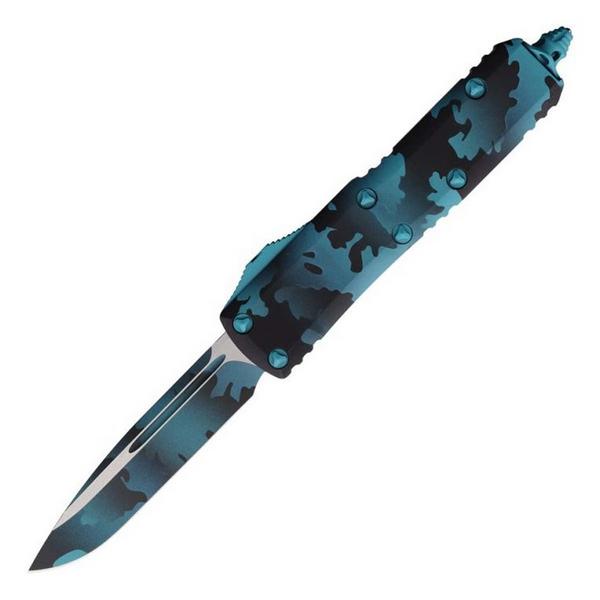 MICROTECH UTX-85 231-1TQCS Signature Series Turquoise Camo Automatic Knife