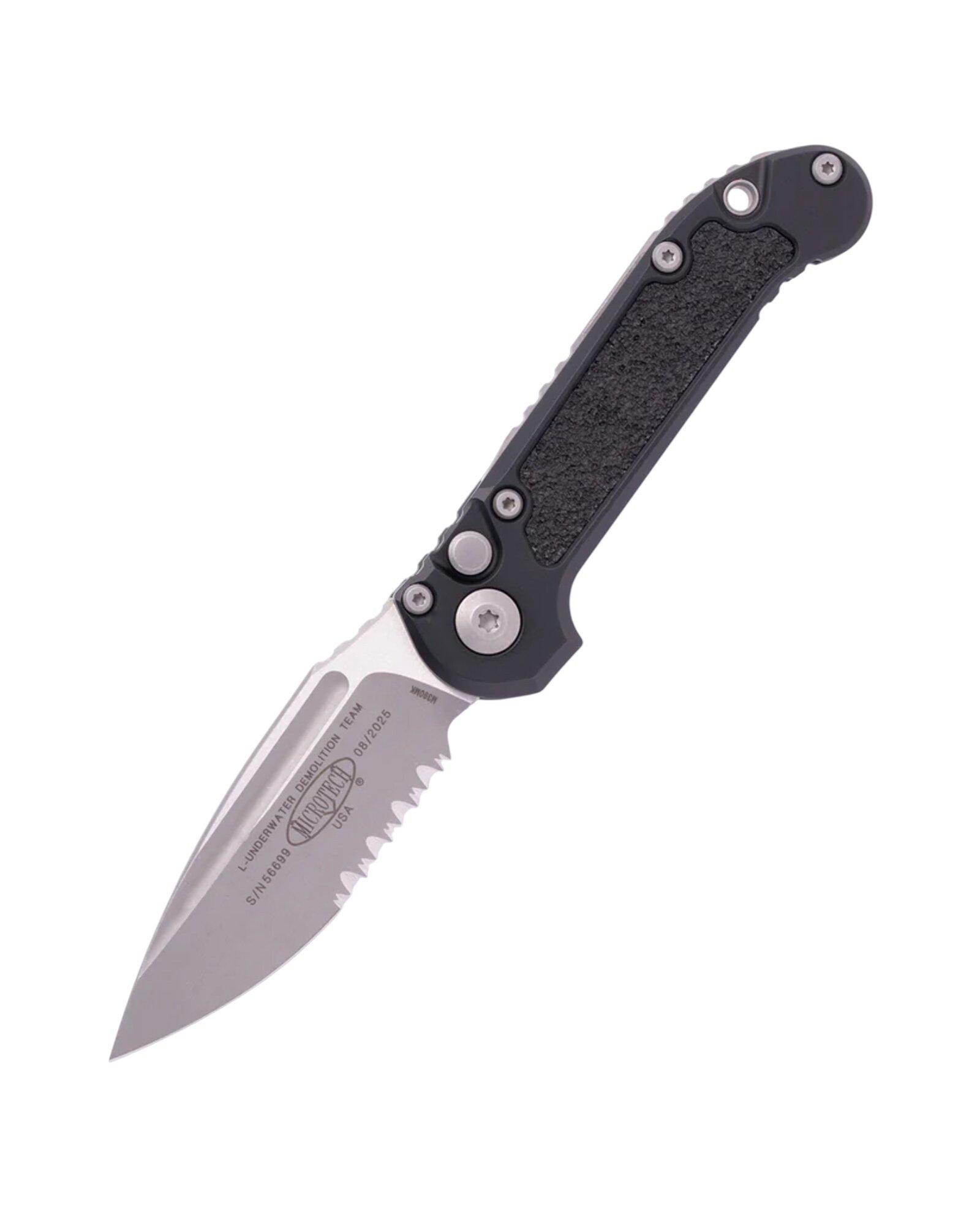 Microtech 1135-11AP LUDT S/E Gen III Apocalyptic Partially Serrated Folding Automatic Knife - Microtech