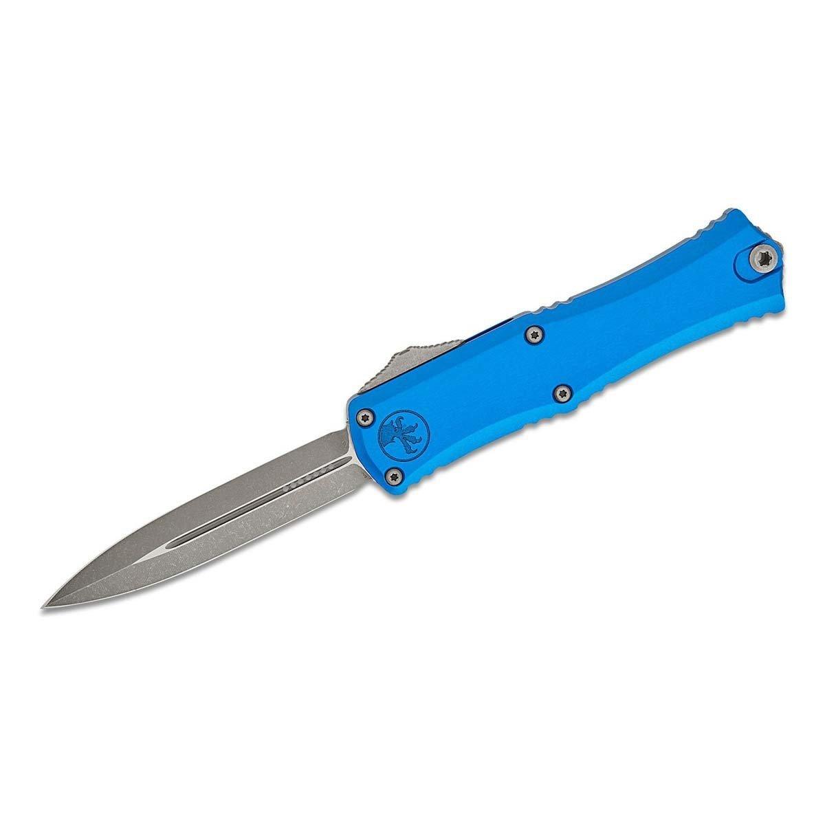 Microtech Hera II Mini 1702M-10APBL Apocalyptic Double Edge Automatic Knife - Microtech Knives