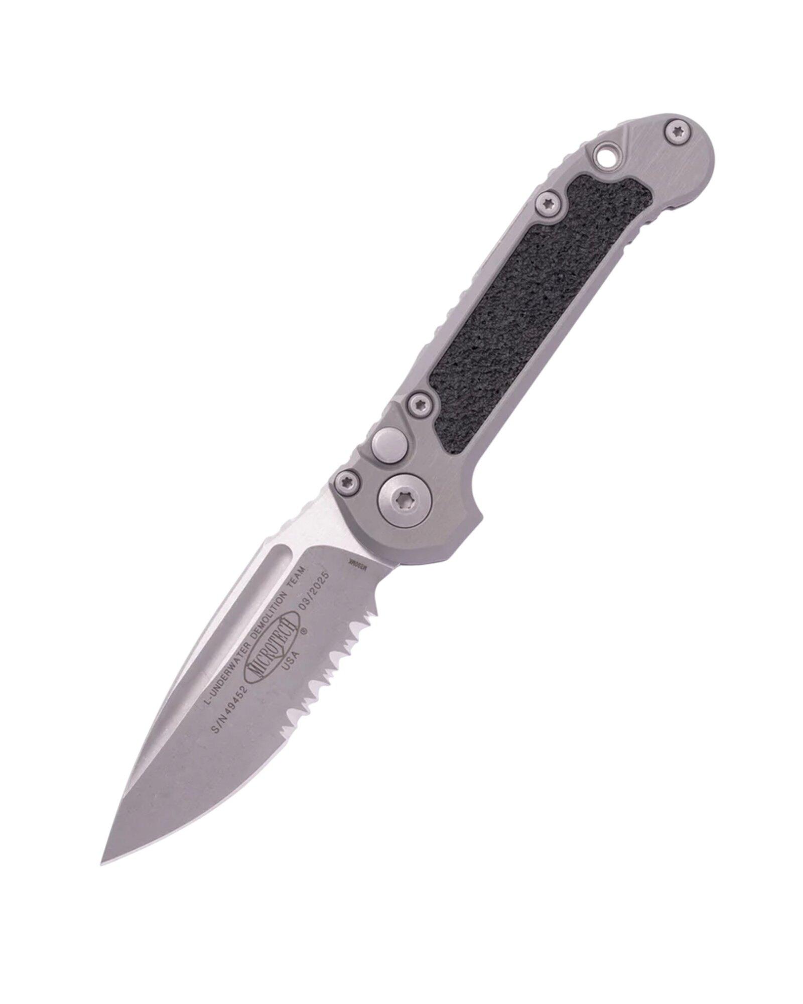 Microtech 1135-11AP LUDT S/E Gen III Apocalyptic Partially Serrated Folding Automatic Knife - Microtech