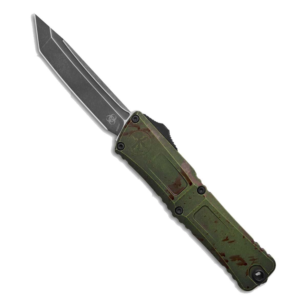 Microtech 1144-1OBDS Combat Troodon Gen III Outbreak Tanto OTF Automatic Knife - Microtech