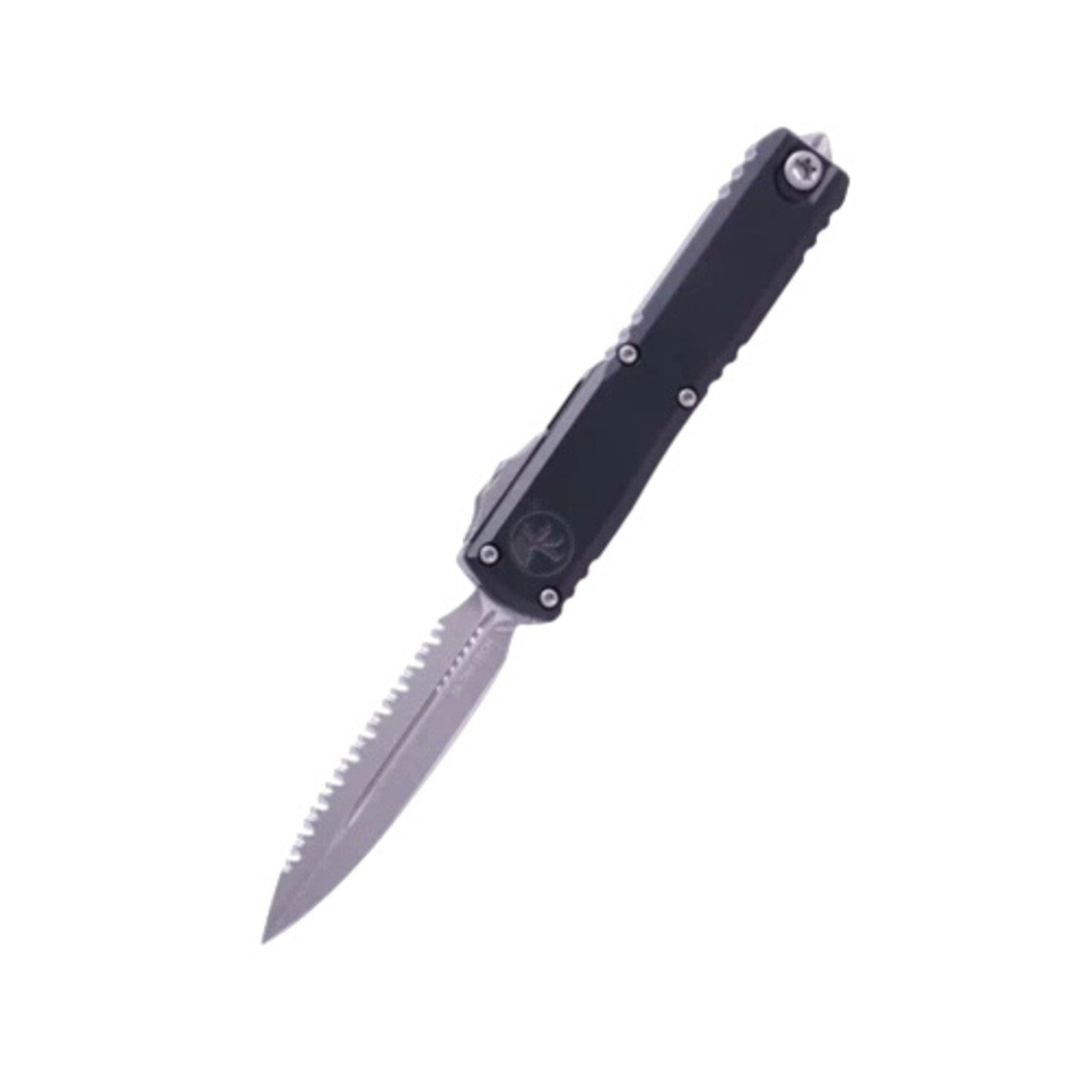 Microtech 1122-12AP Ultratech Gen III ZBP Apocalyptic Combo Double Edge OTF Automatic Knife - Microtech