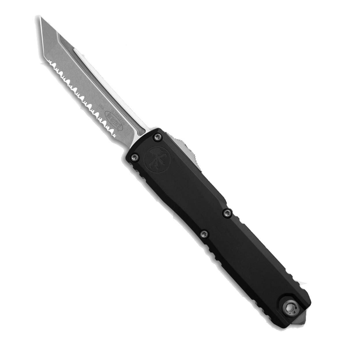 Microtech 1123-12 Ultratech Gen III ZBP Stonewash Serrated Tanto OTF Automatic Knife - Microtech