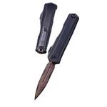 Microtech 1241-16MS1 Cypher II Baker Forge Copermai Damascus Wharncliffe OTF Automatic Knife - Thumbnail 1 of 2