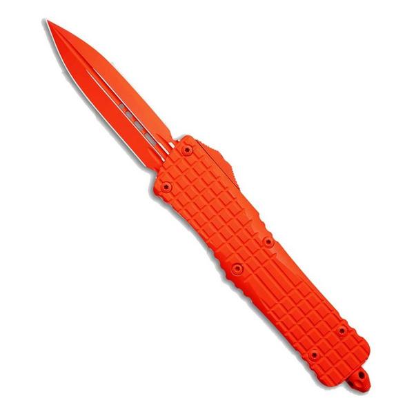 MICROTECH 142-1CT-CORS Signature Series Combat Troodon Delta Dagger OTF Orange Automatic Knife
