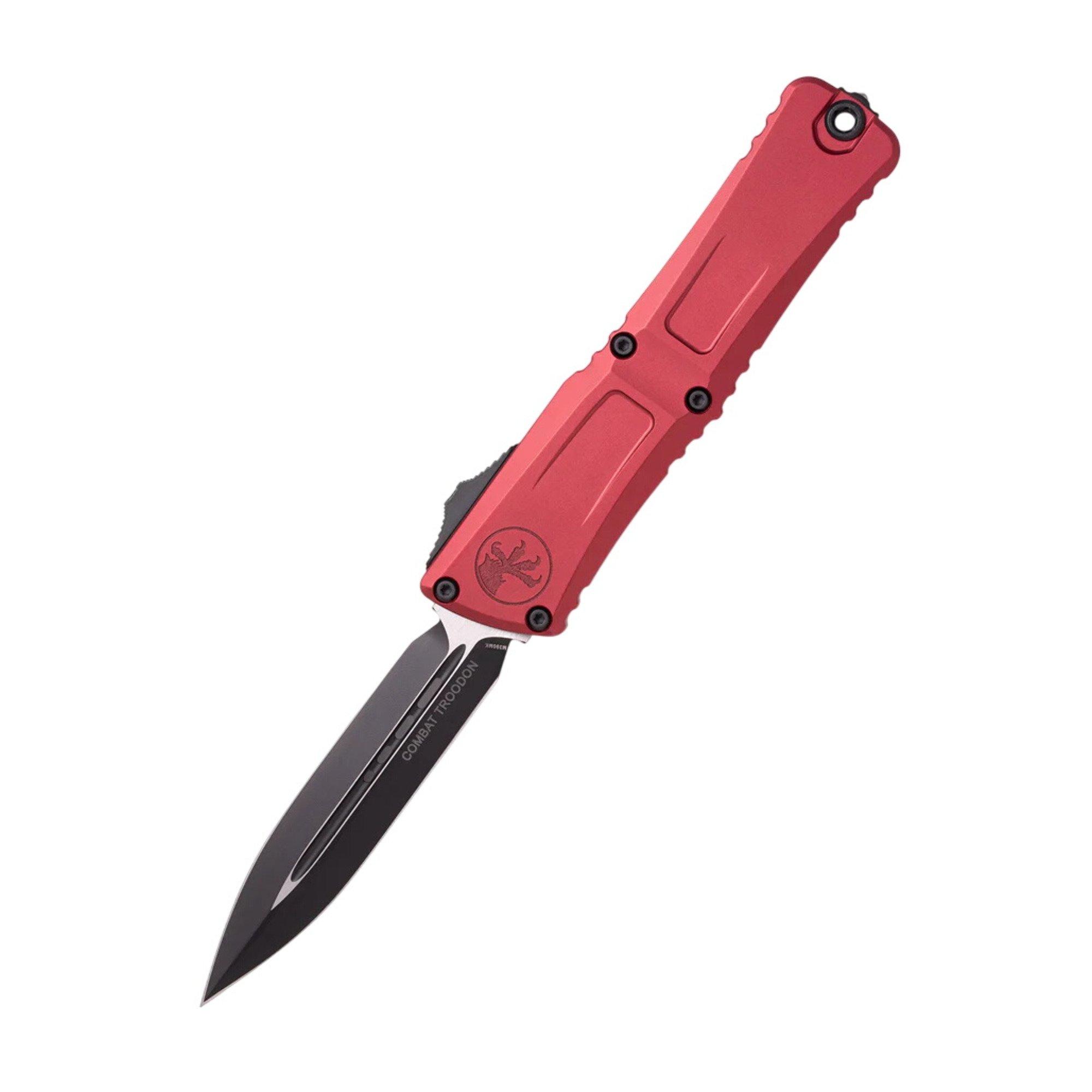 Microtech 1142-1 Combat Troodon Gen III Double Edge OTF Automatic Knife - Microtech