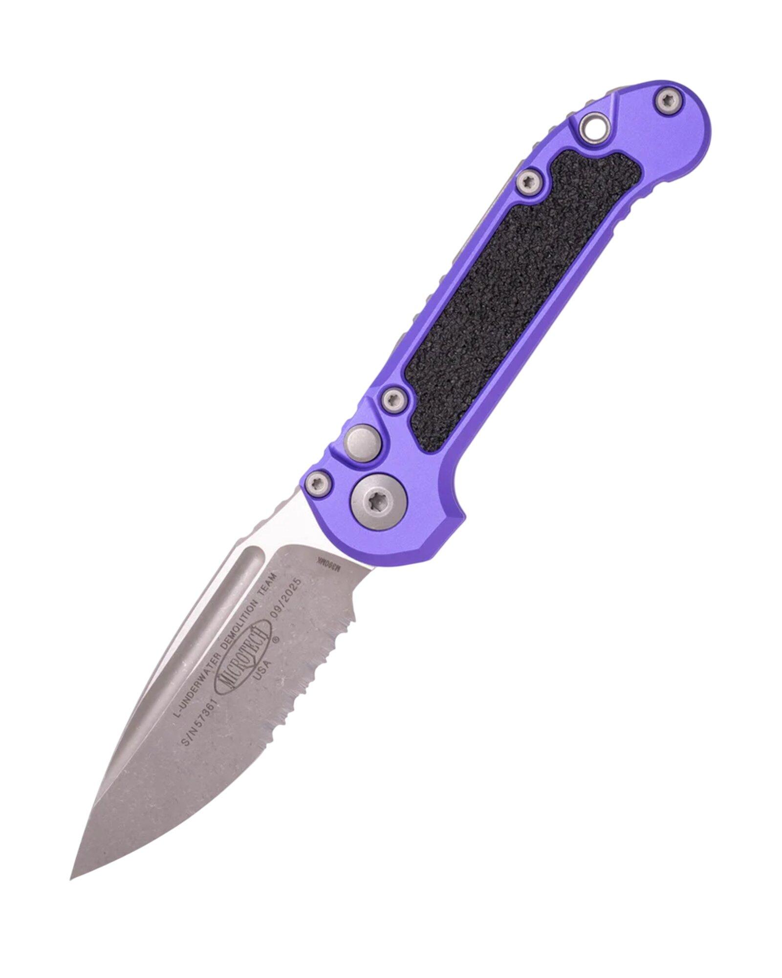 Microtech 1135-11AP LUDT S/E Gen III Apocalyptic Partially Serrated Folding Automatic Knife - Microtech