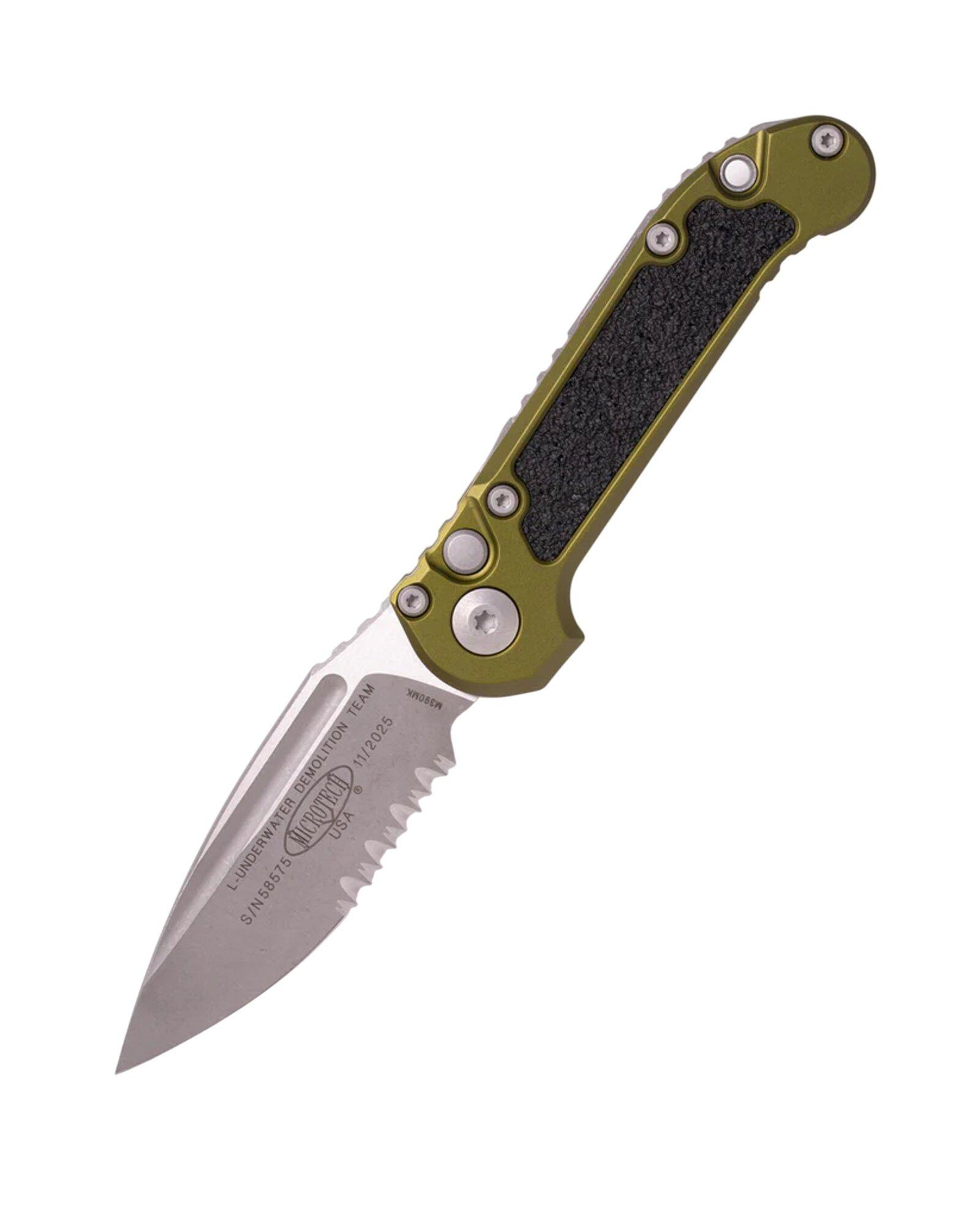 Microtech 1135-11AP LUDT S/E Gen III Apocalyptic Partially Serrated Folding Automatic Knife - Microtech