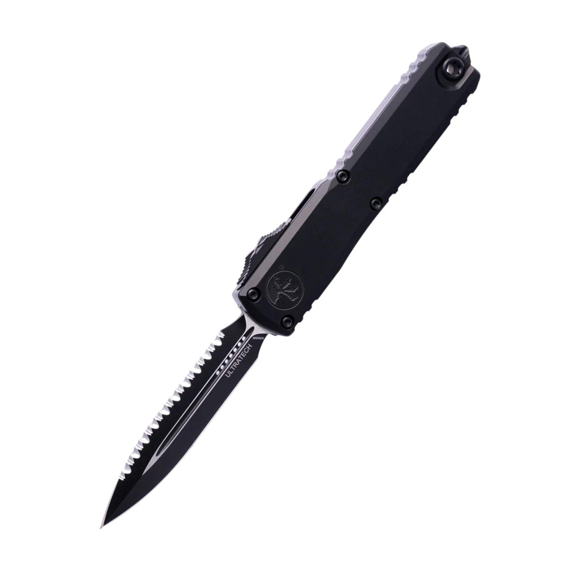 Microtech 1122-3 Ultratech Gen III ZBP Combo Double Edge Serrated OTF Automatic Knife - Microtech