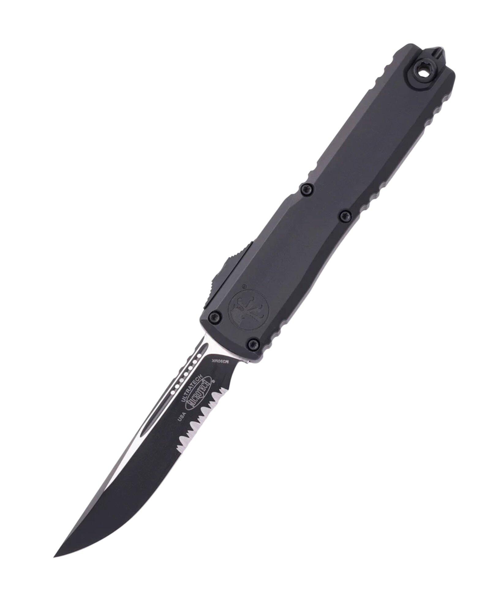 Microtech 1121-2 Ultratech ZBP S/E Partially Serrated Tactical OTF Automatic Knife - Microtech