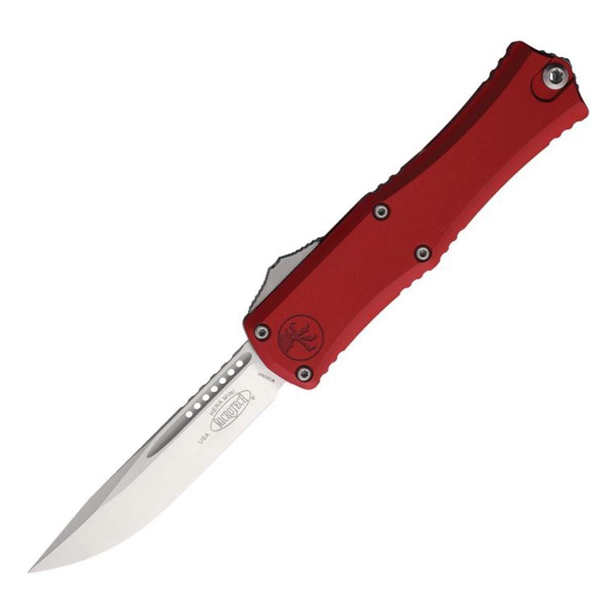 Microtech 1703M-1 Hera II Mini Satin Drop Point OTF Automatic Knife - Microtech