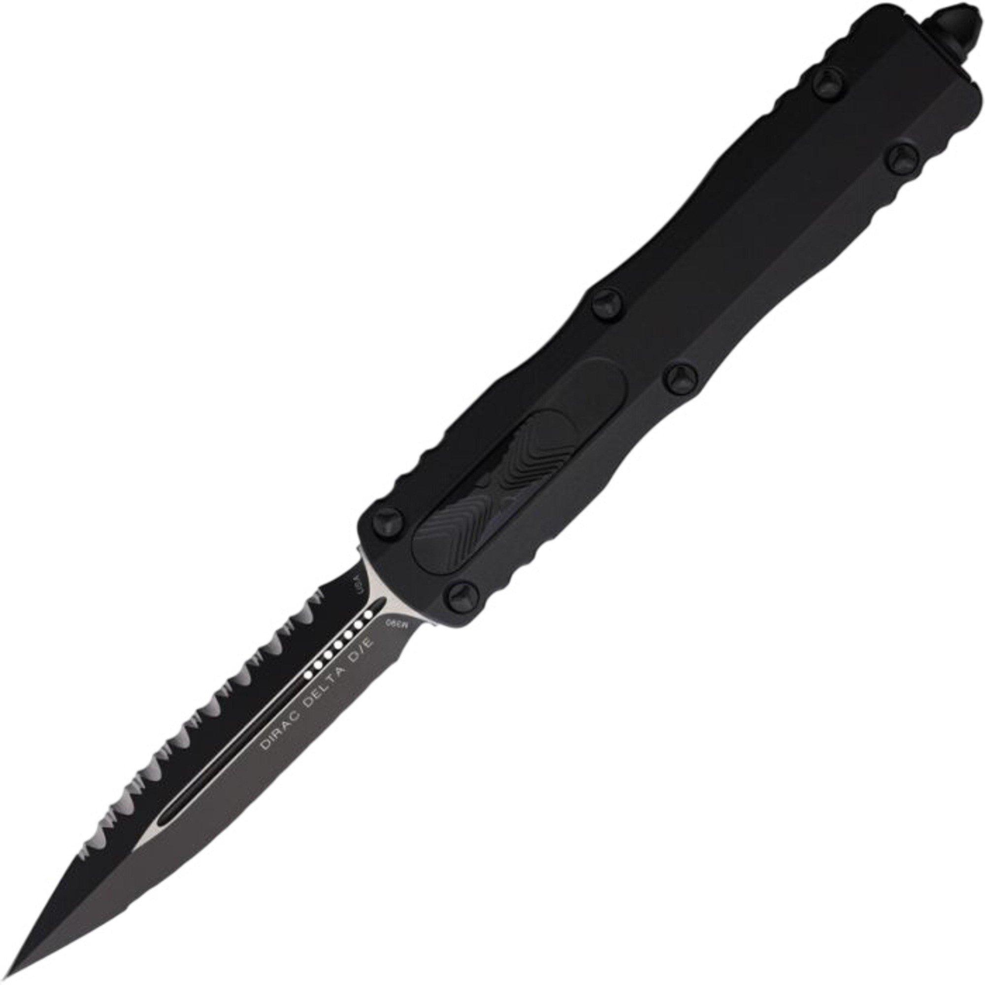 Microtech 227-DR3T Dirac Delta Tactical Double Reverse Serrated OTF Automatic Knife - Microtech