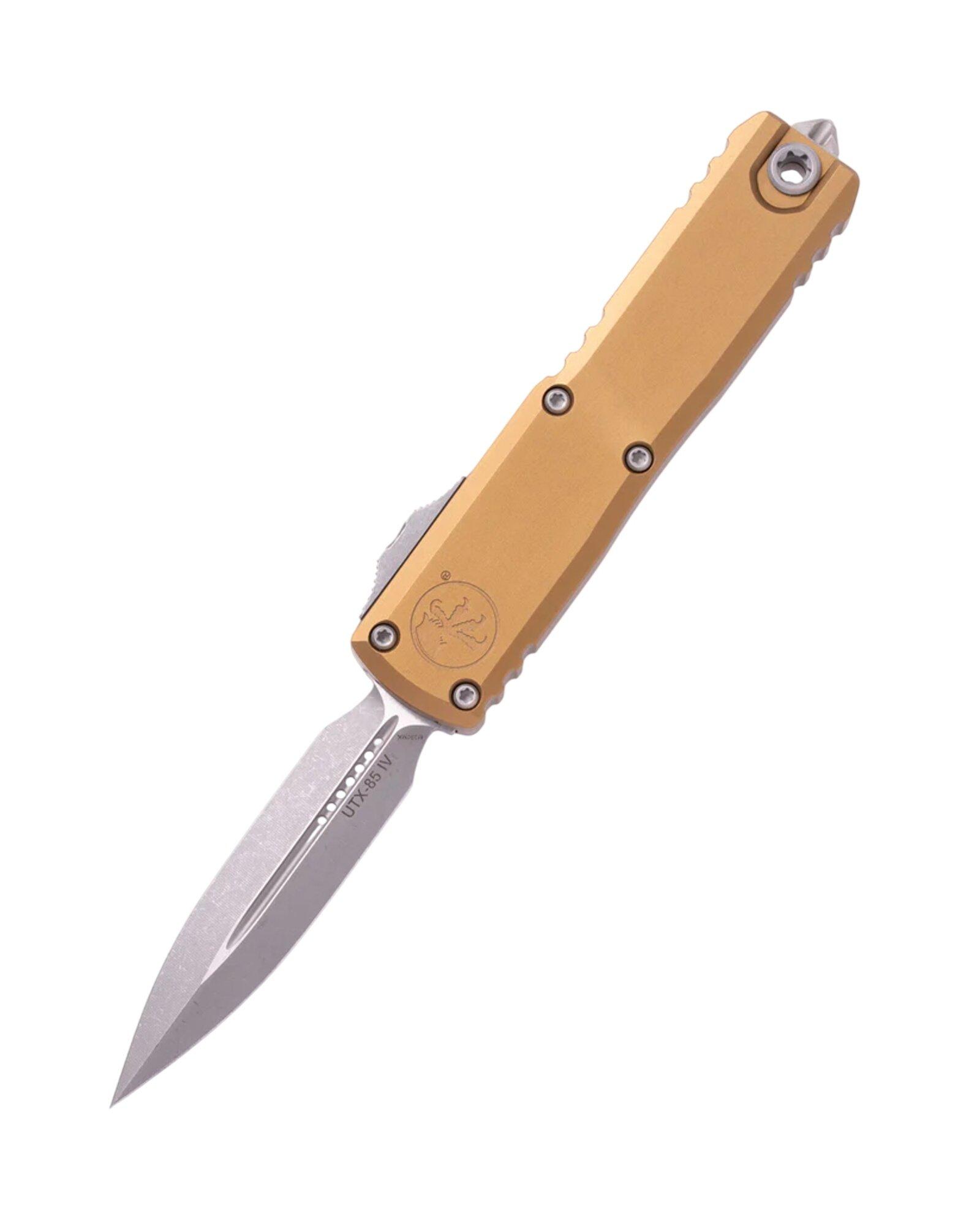 Microtech 12324-10AP UTX-85 Gen IV D/E Apocalyptic OTF Automatic Knife - Microtech