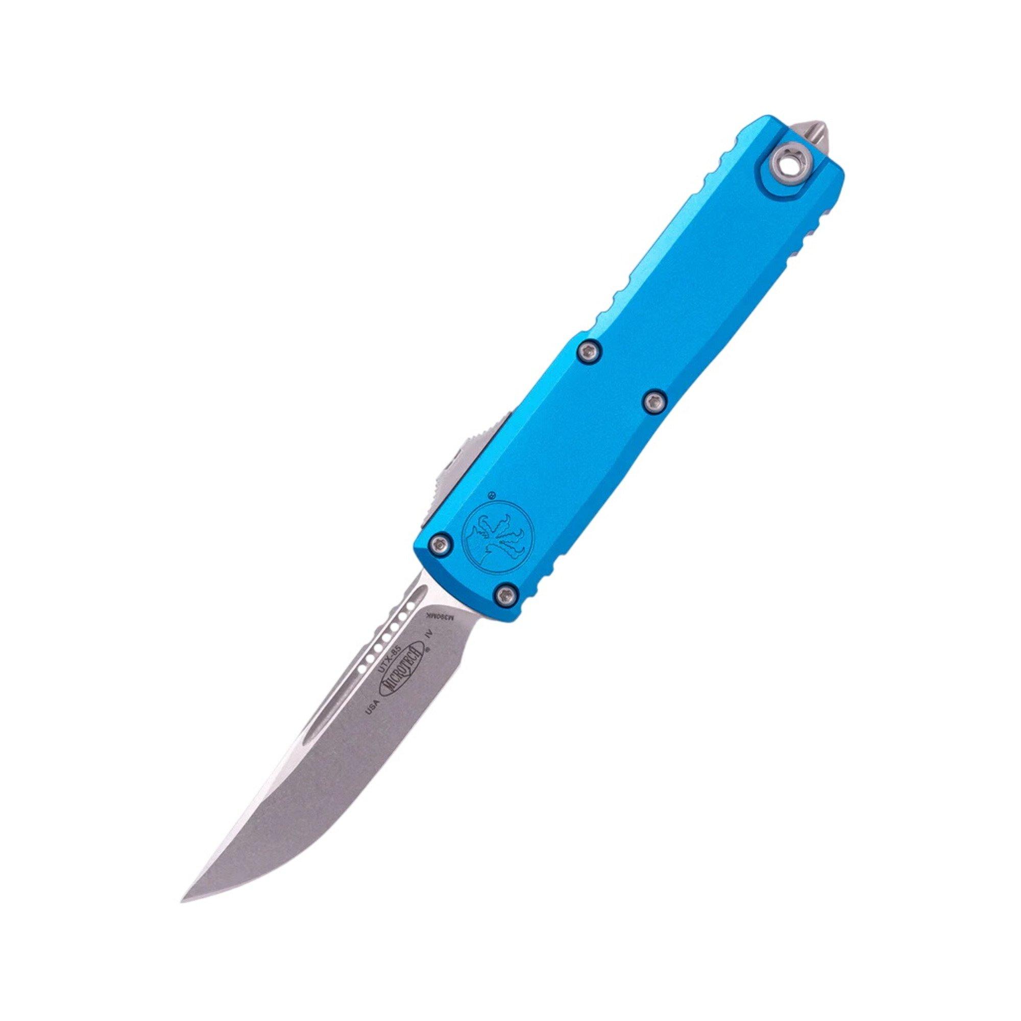 Microtech 12314-10 UTX-85 Gen IV Stonewashed OTF Automatic Knife - Microtech