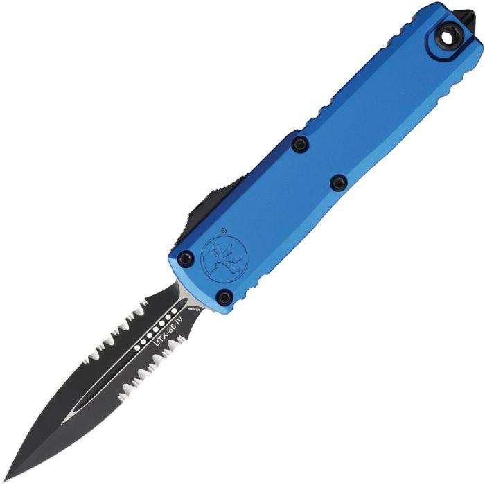 Microtech 12314-2 UTX-85 Gen IV S/E Partially Serrated OTF Automatic Knife - Microtech