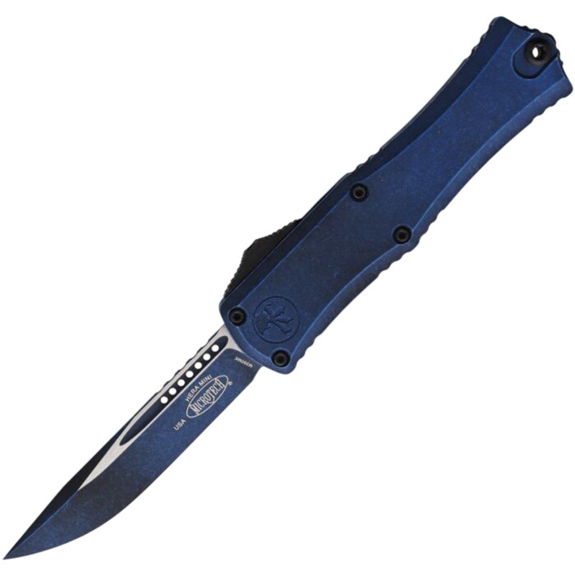 Microtech 1703M-1WBL Mini Hera II OTF Automatic Knife - Microtech