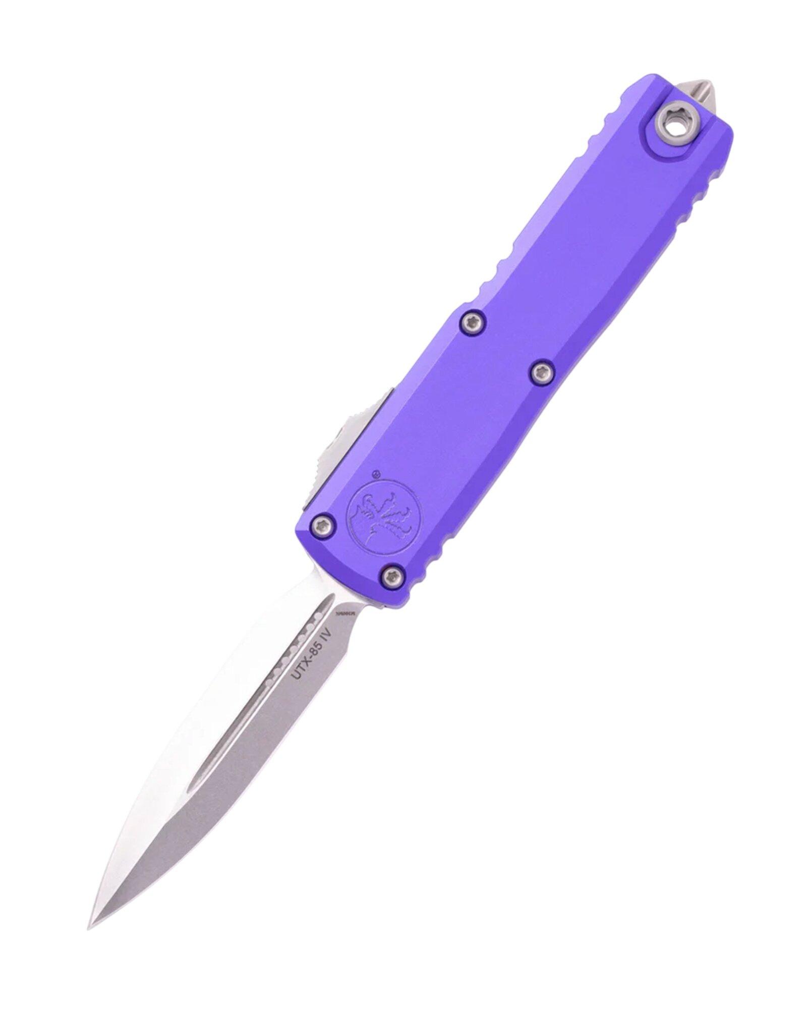 Microtech 12324-10 UTX-85 GEN IV D/E Stonewashed OTF Automatic Knife - Microtech
