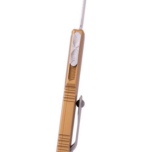 Microtech 11224-12 Ultratech Gen IV D/E Full Serrated Stonewashed OTF Automatic Knife - Primary Image