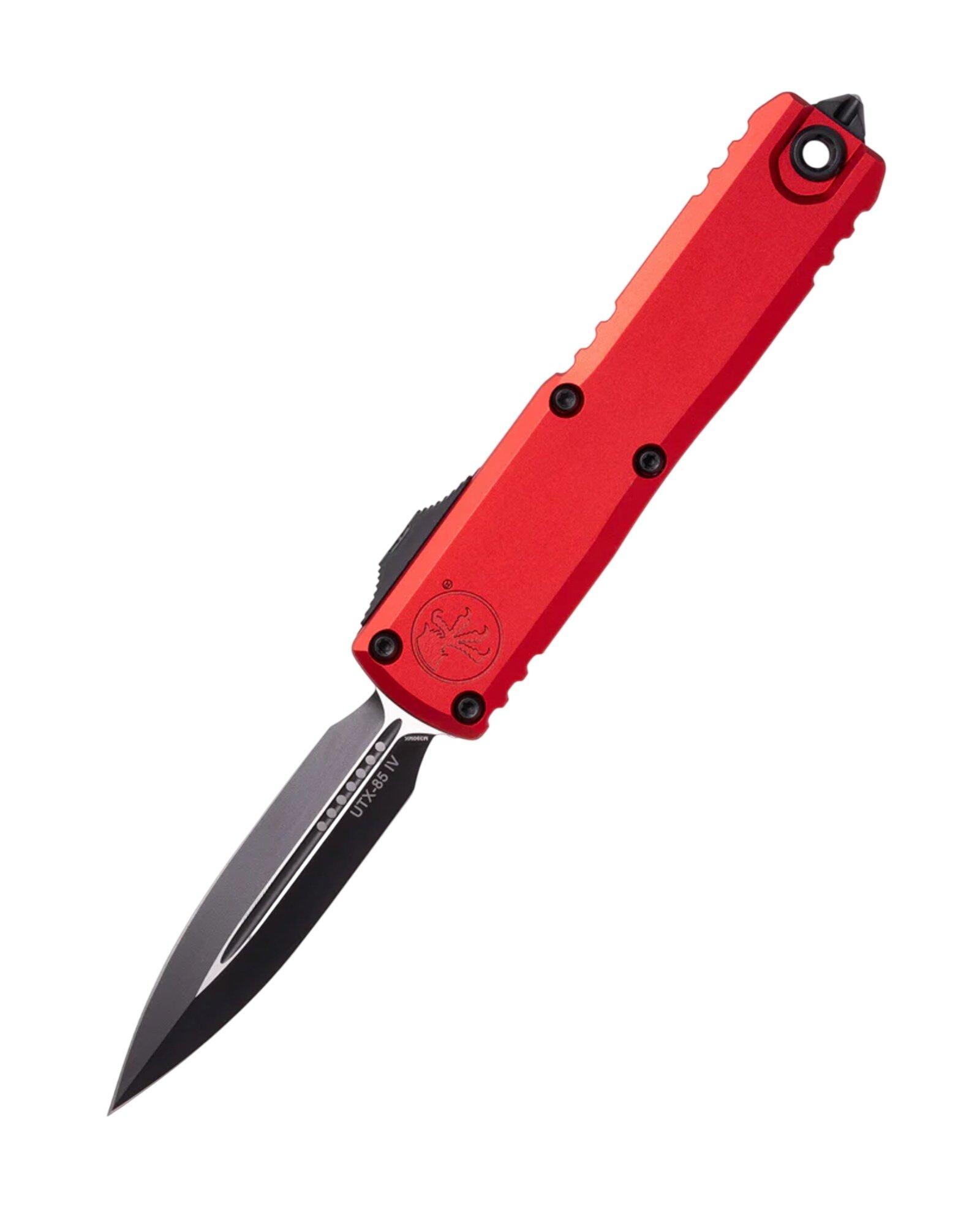 Microtech 12324-1 UTX-85 Gen IV D/E Black Standard OTF Automatic Knife - Microtech
