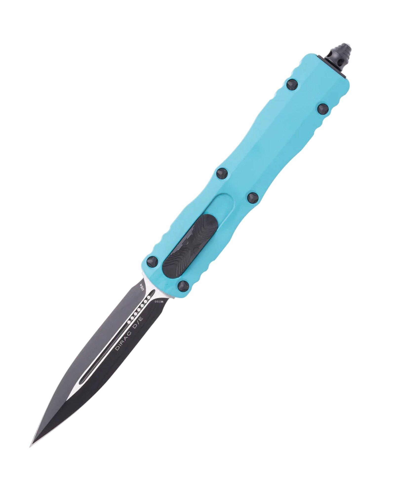 Microtech 225-1 Dirac D/E Black Standard OTF Automatic Knife - Microtech