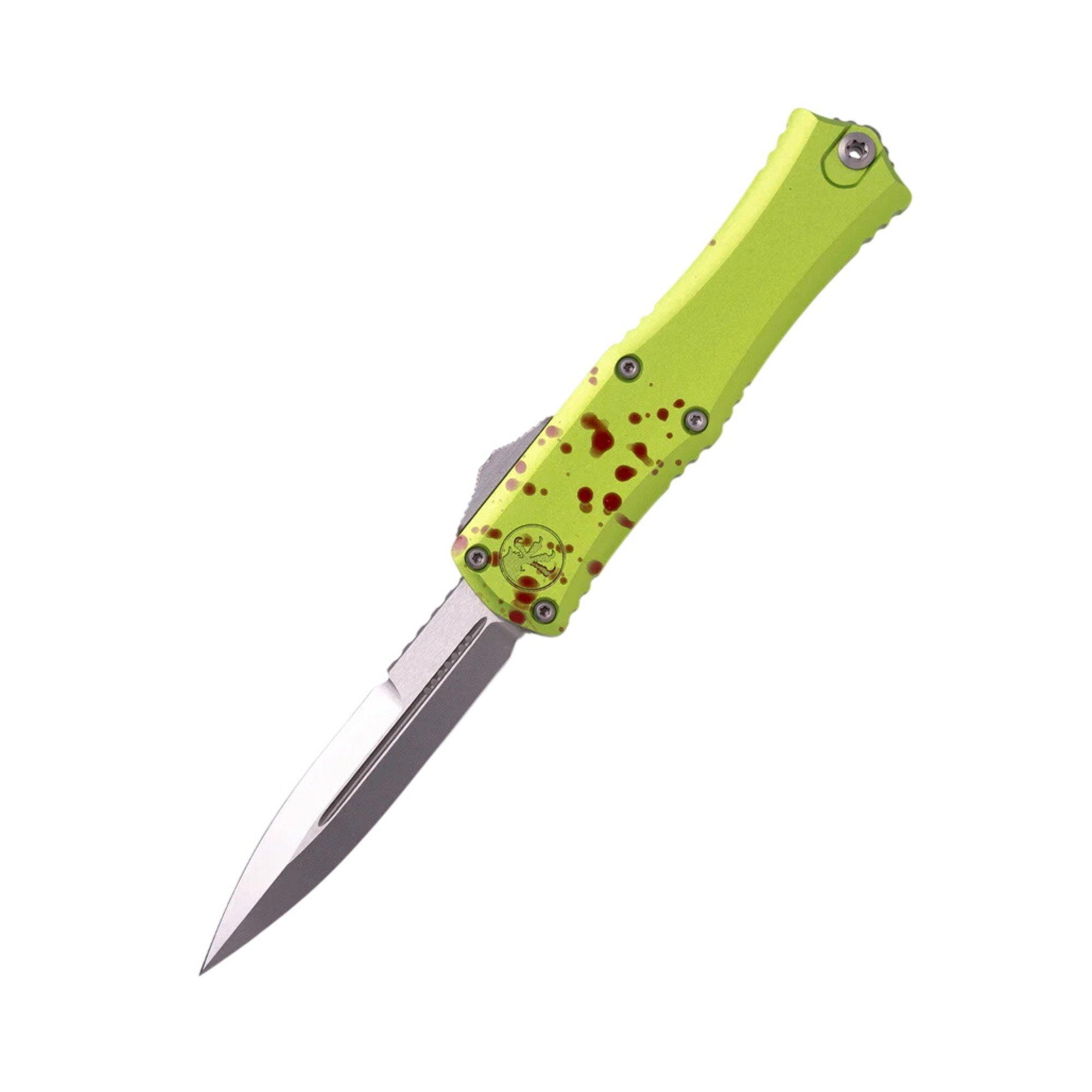 Microtech 1701M-10Z Hera II Mini Bayonet Stonewashed Zombie OTF Automatic Knife - Microtech