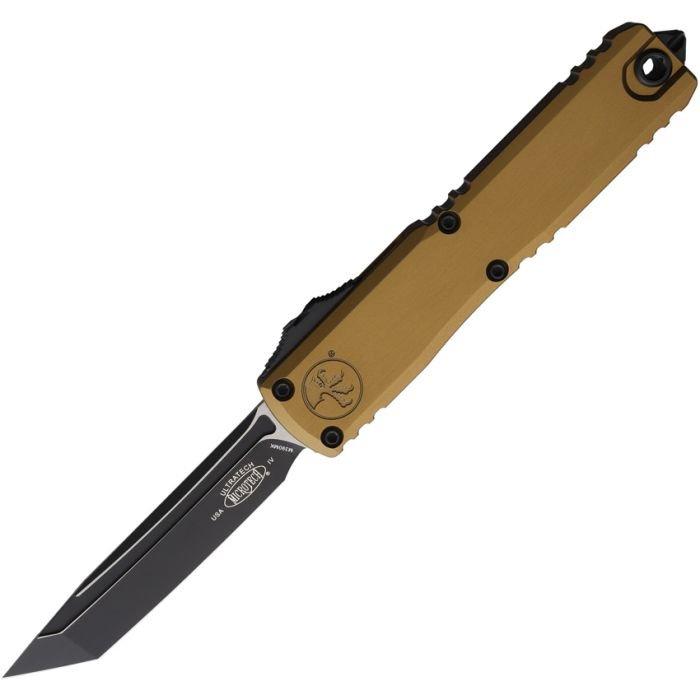 Microtech 11234-1 Ultratech Gen IV T/E Black Standard Tactical OTF Automatic Knife - Microtech