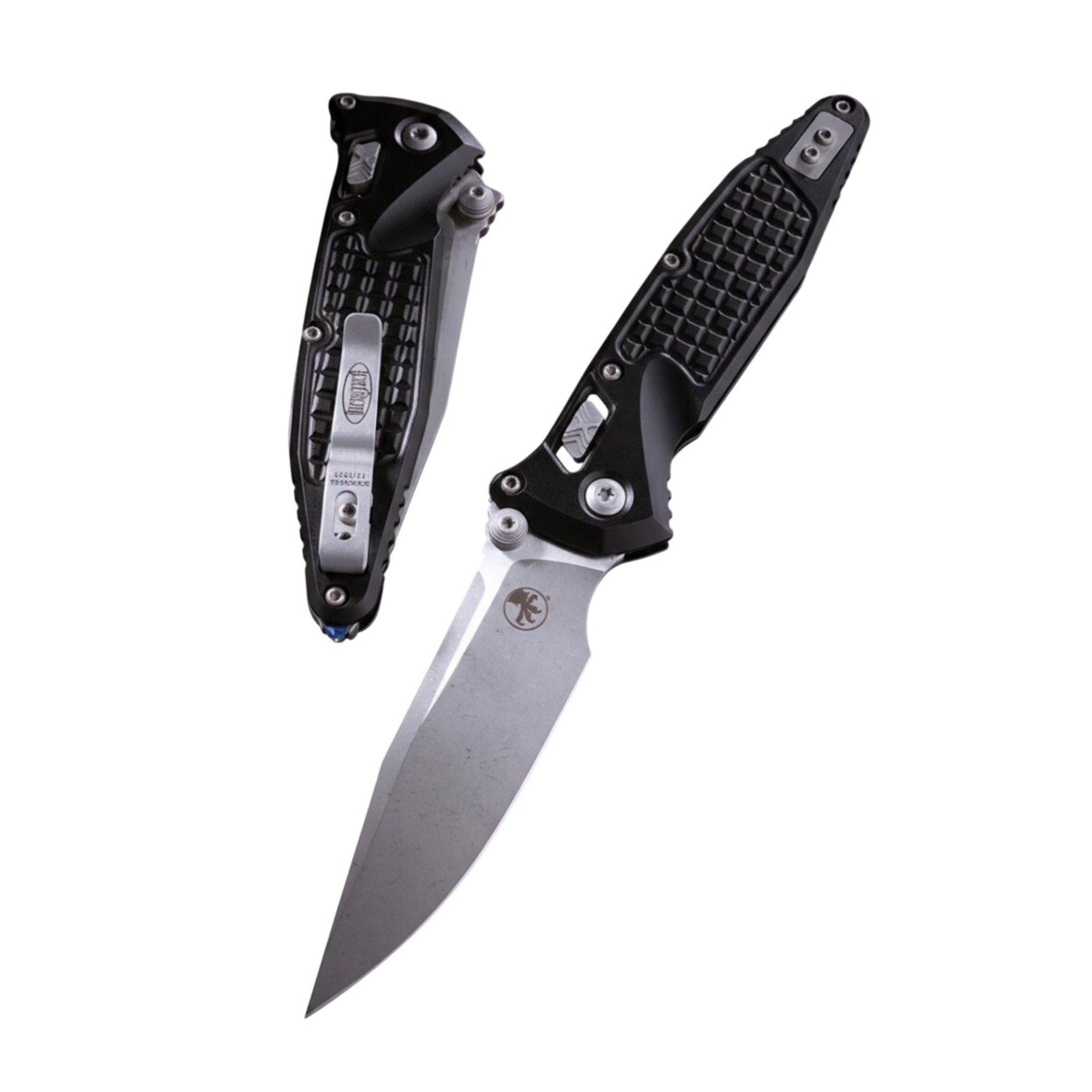 Microtech 160RL-10APFR SOCOM Elite Ram-Lok Apocalyptic Standard Frag Aluminum Black Folding Knife - Microtech