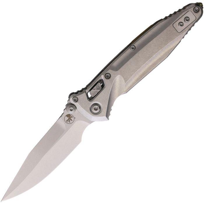 Microtech 159RL-10SMS2 Socom Delta RAM-LOK Marfione Select Stonewashed Titanium Folding Knife - Microtech