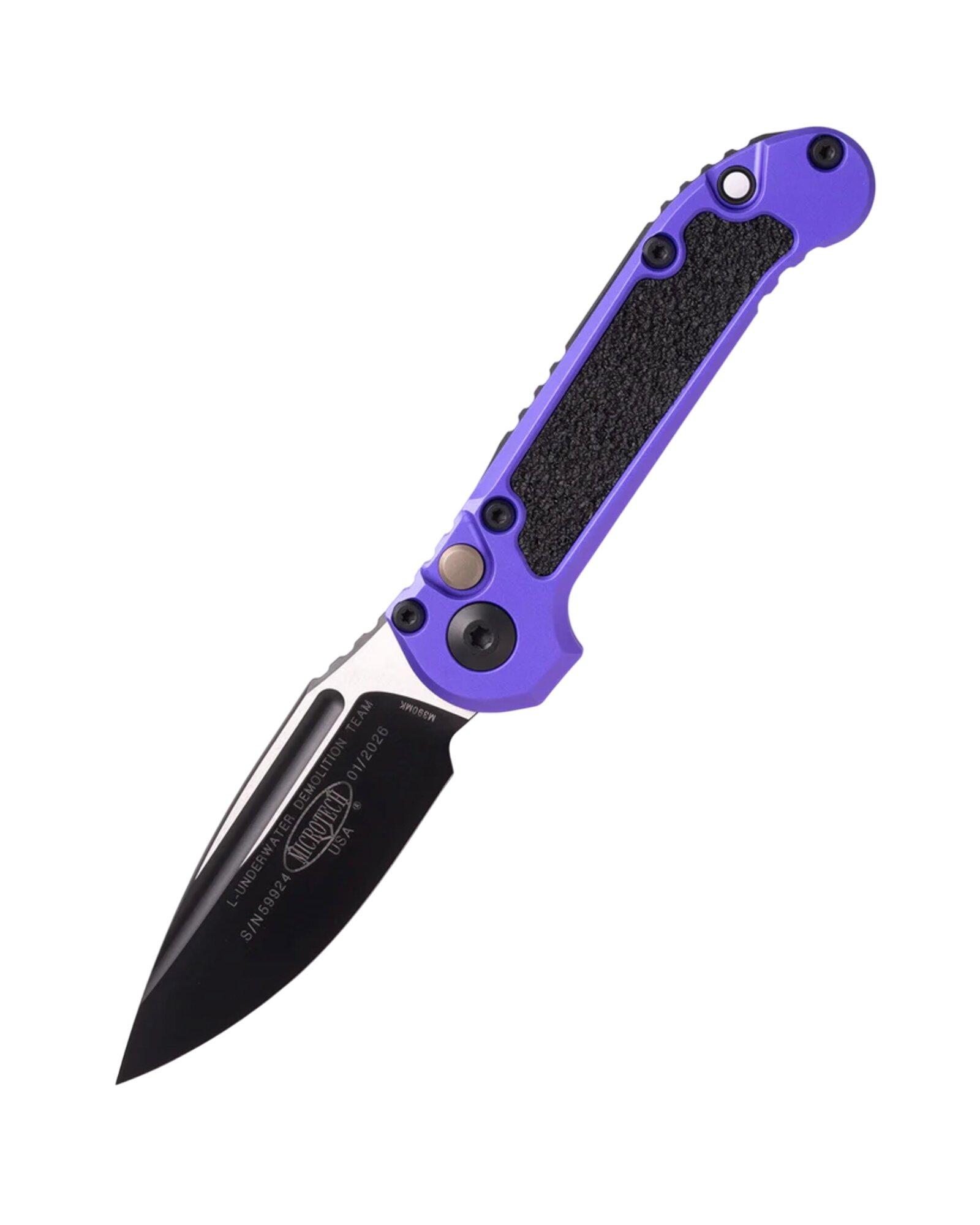 Microtech 1135-1 LUDT Gen III Two Tone Black Drop Point Folding Automatic Knife - Microtech