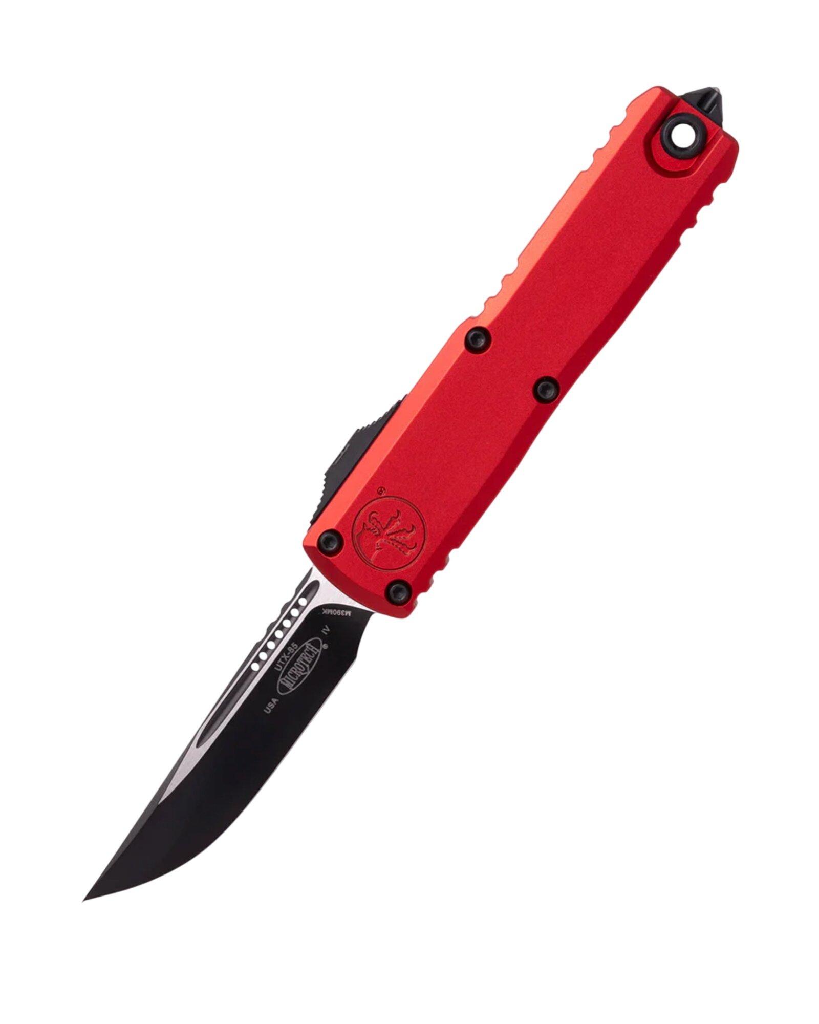 Microtech 12314-1 UTX-85 Gen IV Black Tactical OTF Automatic Knife - Microtech