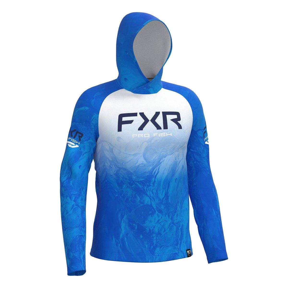 Men's FXR Derby Undertow Air UPF Long Sleeve Hooded T-Shirt - FXR