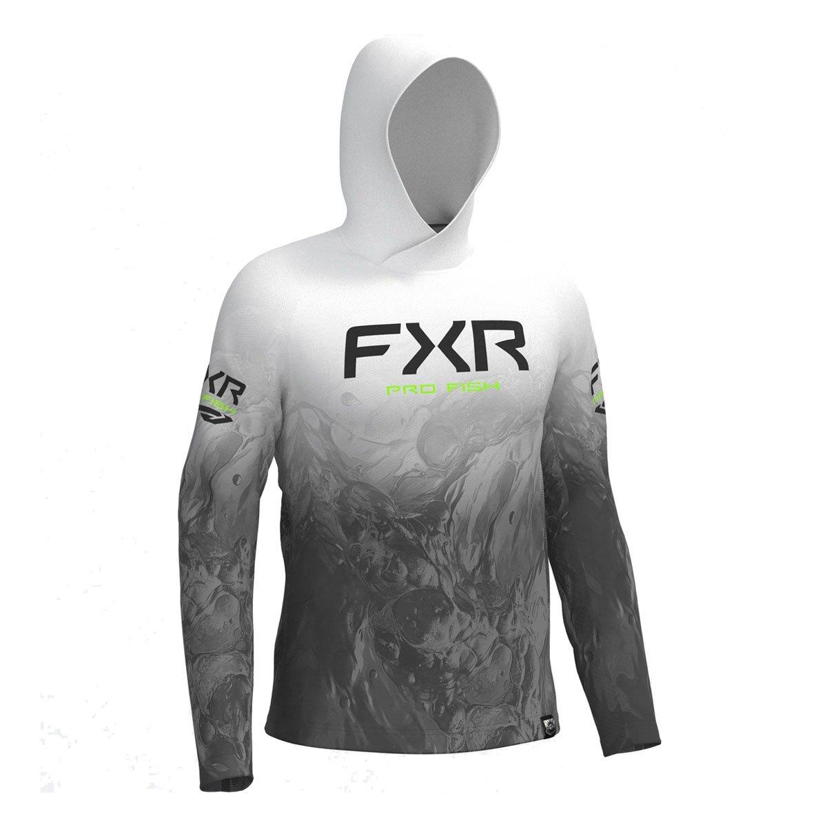 Men's FXR Derby Undertow Air UPF Long Sleeve Hooded T-Shirt - FXR