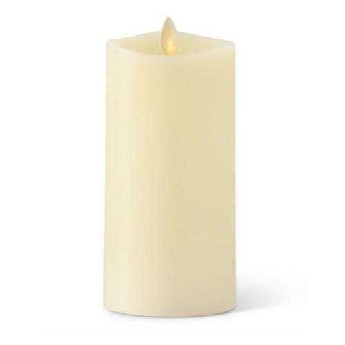 K&K Interiors 3 x 6.5 Inch Ivory Wax Indoor Pillar Luminara Candle - Primary Image