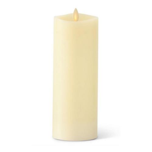 K&K Interiors 3 x 8.5 Inch Ivory Wax Indoor Pillar Luminara Candle - Primary Image