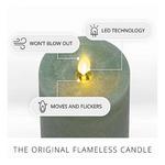 K&K Interiors 3 x 4.5 Inch Ivory Wax Indoor Pillar Luminara Candle - Thumbnail 3 of 5