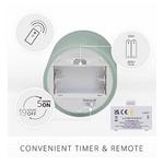 K&K Interiors 3 x 4.5 Inch Ivory Wax Indoor Pillar Luminara Candle - Thumbnail 4 of 5