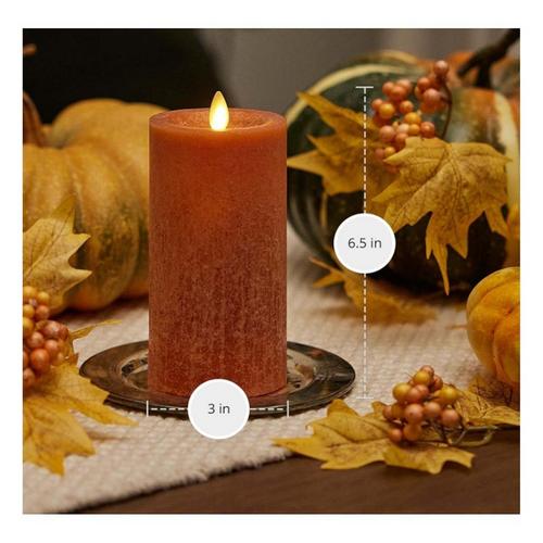 K&K Interiors 3 x 6.5 Inch Ivory Wax Indoor Pillar Luminara Candle - Primary Image