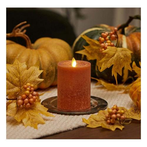 K&K Interiors 3 x 4.5 Inch Ivory Wax Indoor Pillar Luminara Candle - Primary Image