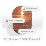 K&K Interiors 3 x 4.5 Inch Ivory Wax Indoor Pillar Luminara Candle - Thumbnail 4 of 7