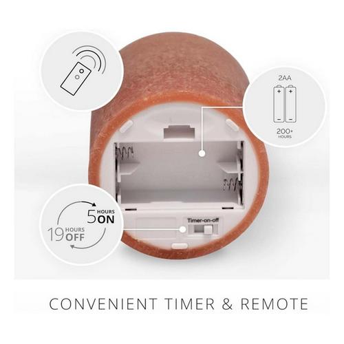 K&K Interiors 3 x 4.5 Inch Ivory Wax Indoor Pillar Luminara Candle - Primary Image