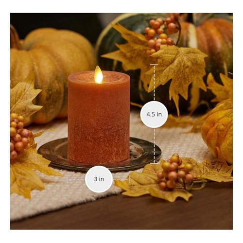 K&K Interiors 3 x 4.5 Inch Ivory Wax Indoor Pillar Luminara Candle - Primary Image