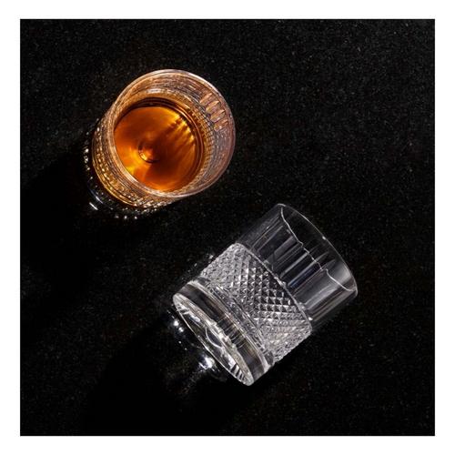 Viski Revolve Crystal Rocks Glass - Primary Image