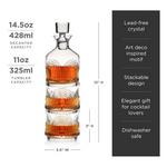 Viski Beau Stacking Decanter Set - Thumbnail 6 of 7