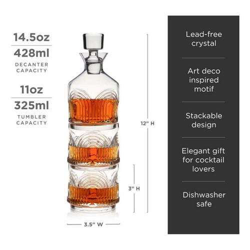Viski Beau Stacking Decanter Set - Primary Image