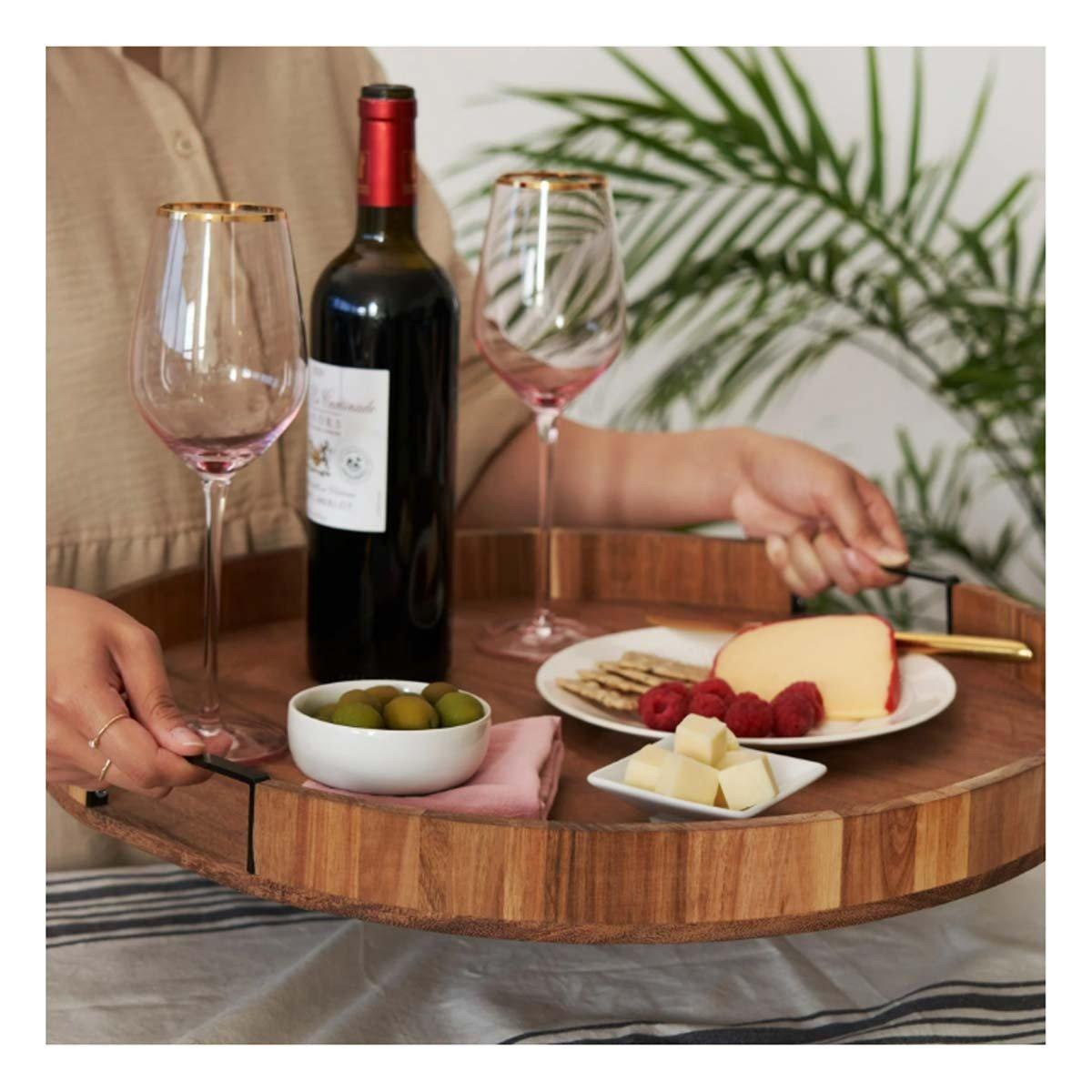 Twine Living Lazy Susan Serving Board - Thumbnail 3