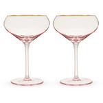 Viski Rose Crystal Coupe Glasses (Set of 2) - Thumbnail 1 of 6