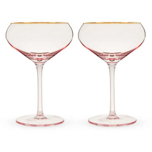 Viski Rose Crystal Coupe Glasses (Set of 2) - Primary Image