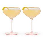 Viski Rose Crystal Coupe Glasses (Set of 2) - Thumbnail 3 of 6