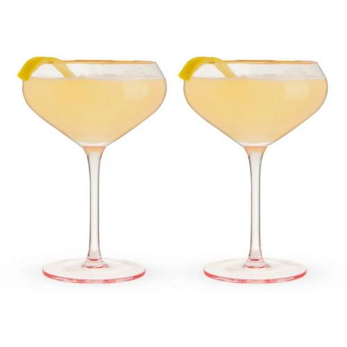 Viski Rose Crystal Coupe Glasses (Set of 2) - Primary Image