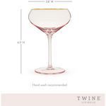 Viski Rose Crystal Coupe Glasses (Set of 2) - Thumbnail 6 of 6